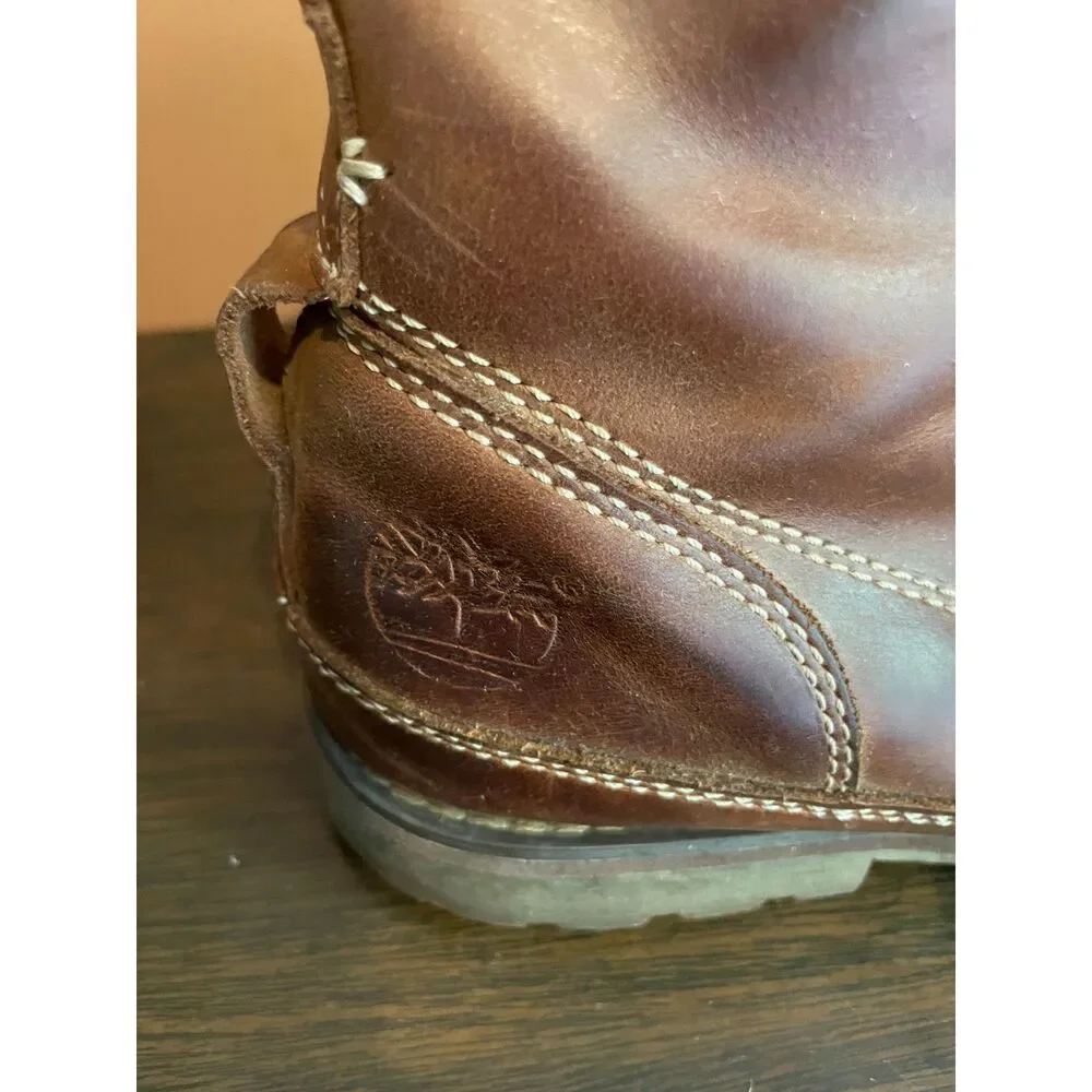 Timberland Earthkeepers Men’s 10 Brown Leather 6” Boots Rugged Work Heritage